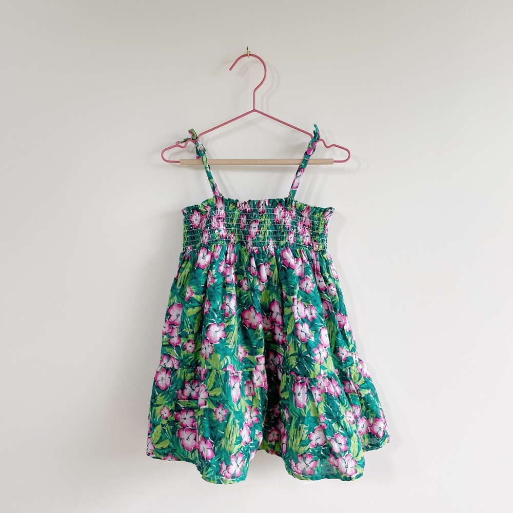 Janie and Jack Leilani Hibiscus Smocked Sundress